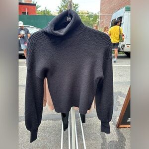Small knit black turtleneck